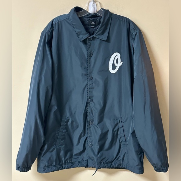 Obey Other - OBEY Sanders Coaches Regular Fit Jacket Dusty Navy Size Large